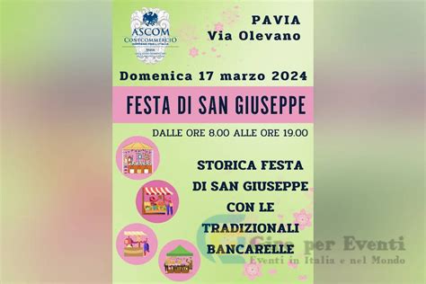 Festa Di San Giuseppe A Pavia Giro Per Eventi