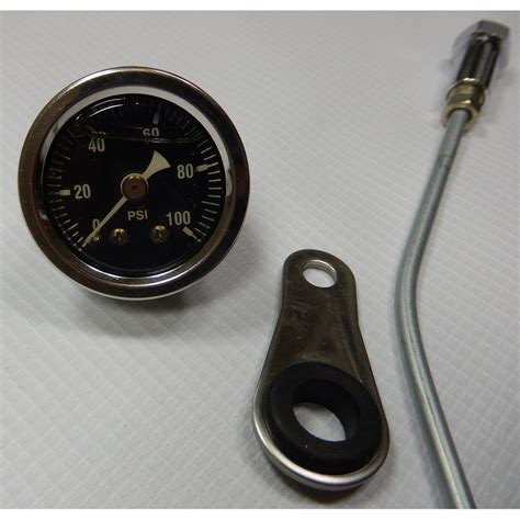 Harley-Davidson Oil Pressure Gauge Kit Includes Gauge 0-100PSI, Pipe ...