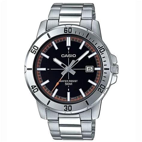 Rel Gio Casio Masculino Mtp Vd D E Vudf Anal Gico Prata