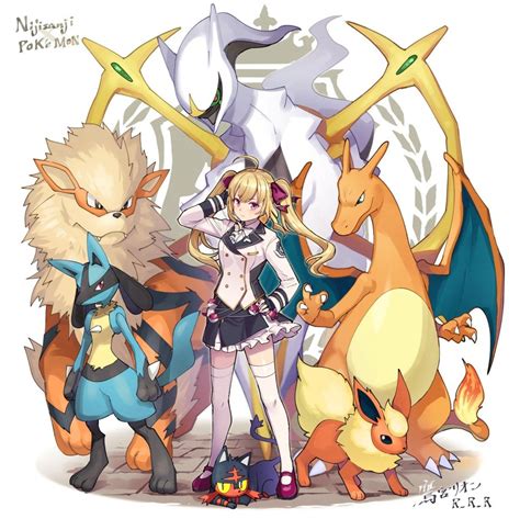 Charizard Lucario Flareon Litten Takamiya Rion And More Pokemon