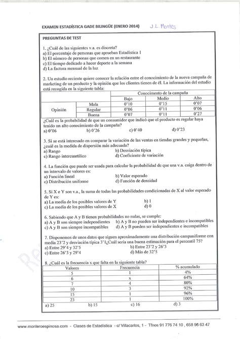 Examen 18 Diciembre 2019 preguntas y respuestas Estadística