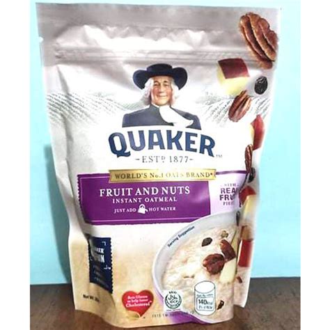 Quaker Fruit And Nuts Instant Oatmeal 350g Lazada PH