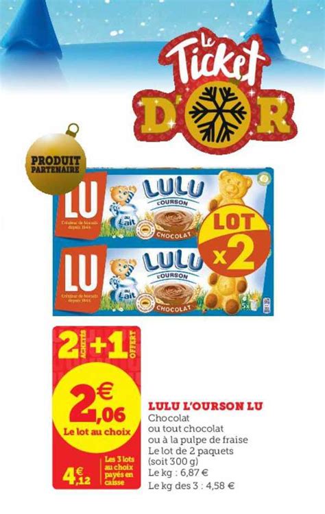 Promo Lulu L Ourson Lu Chez Super U Icatalogue Fr