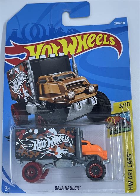 Amazon Hot Wheels Baja Hauler HW Art Cars Black Toys Games