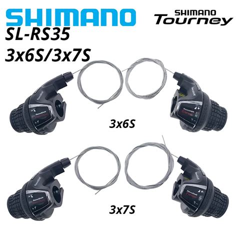 Shimano Rs35 Tourney Sl Rs35 Revoshift Bike Twist Shifter Lever 3 6s 3