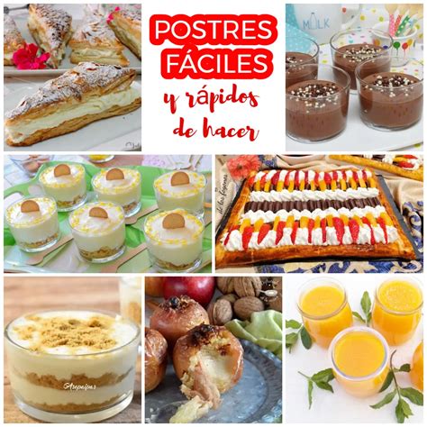 Arriba Imagen Recetas De Postres Faciles De Hacer Paso A Paso