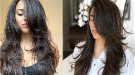 Gorgeous 🥰 Layered Black Hairstyles For Long Hair Long Black Hair With