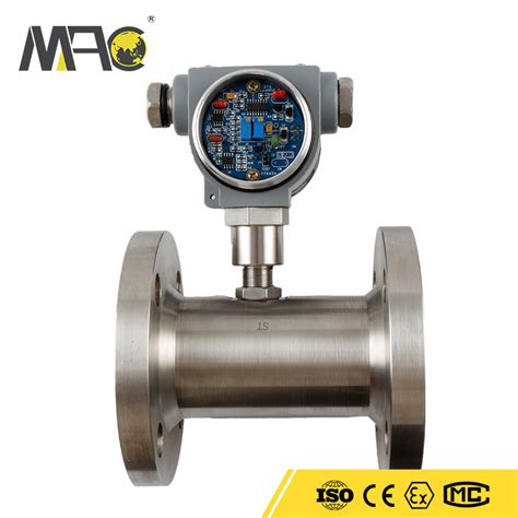 Smart Pulse Output Stainless Steel Turbine Flowmeter Clear Pure