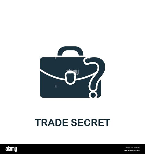 Trade Secret Icon Monochrome Simple Sign From Intellectual Property