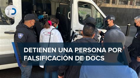 Detienen A Presunto Falsificador De Documentos Oficiales Cerca De La