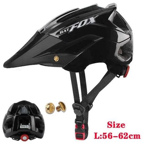 Casque De V Lo Batfox F Noir Mat Pour Vtt Et Route Int Rieur