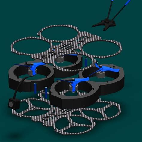 Descargar Archivo DXF Drone De 3 Pulgadas CineWhoop Plan De La