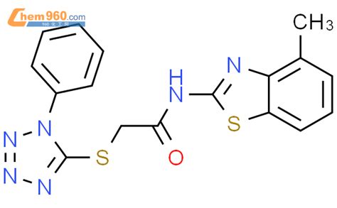 540513 52 8 N 4 Methyl 1 3 Benzothiazol 2 Yl 2 1 Phenyl 1H