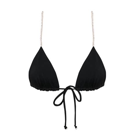 Hmbd The Classy Black Pearls Bikini Bra