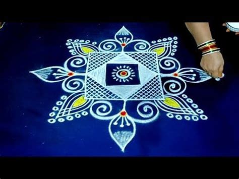 Very Easy Simple Rangoli Design Shravana Masam Muggulu Simple