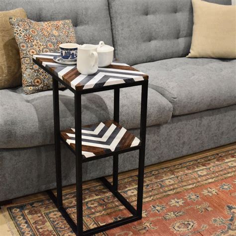 C Shaped Table For Sofa Baci Living Room