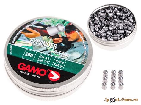 Пули "GAMO Expander" 250шт. купить по цене 450 руб. в Москве