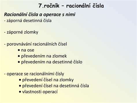 RACIONÁLNÍ ČÍSLA. - ppt stáhnout