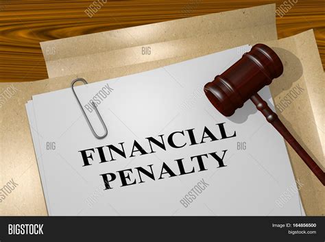 financial penalty image photo  trial bigstock