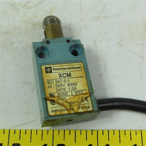 Telemecanique Xcm A Limit Switch W Wheel Plunger Head Bullseye