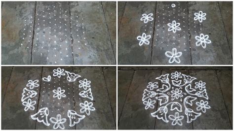 Rangoli designs/Kolam: 11-6 Pulli Kolam - interlaced dots kolam