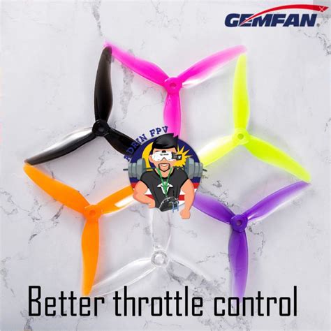 Gemfan 51433 Tri Blade 5 Props Hurricane Propeller 2cw 2 Ccw