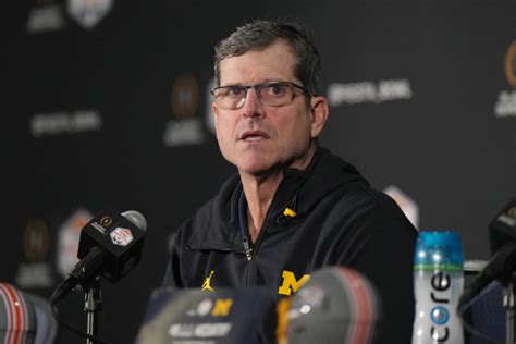 Football World Reacts To Jim Harbaugh's Message For Michigan Football ...