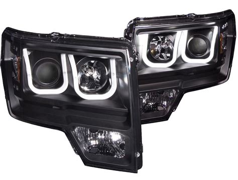 Anzo Black U Bar Projector Headlights RealTruck