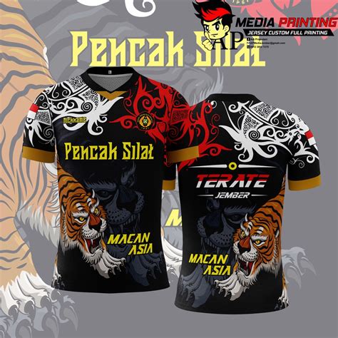 Jual Jersey Custom Full Printing Pencak Silat Perguruan Seni Beladiri