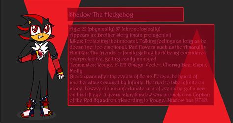 I drew what I think Shadow would look like after a 7 year time skip ...