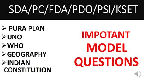 Quick Revision Questions For Fda Sda Pc Psi Pdo Top Most Gk Questions