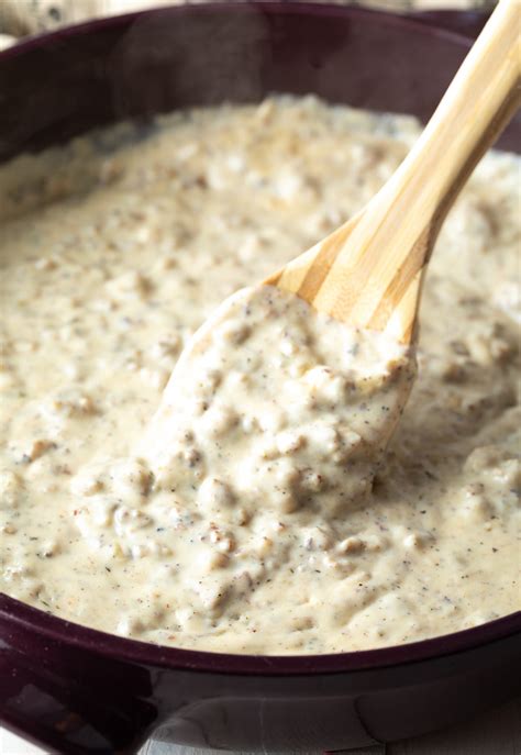 How To Make Sausage Gravy (Recipe + Video) - A Spicy Perspective