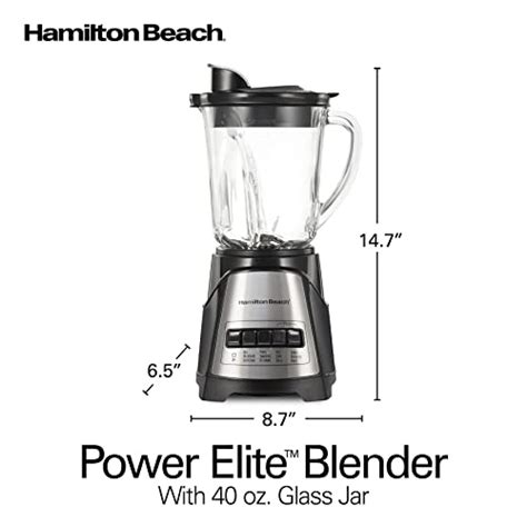 Hamilton Beach Power Elite Wave Action Blender For Shakes And Smoothies