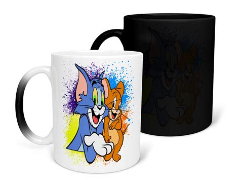 KUBEK MAGICZNY Z NADRUKIEM PREZENT TOM JERRY RÓŻNE WZORY DO WYBORU