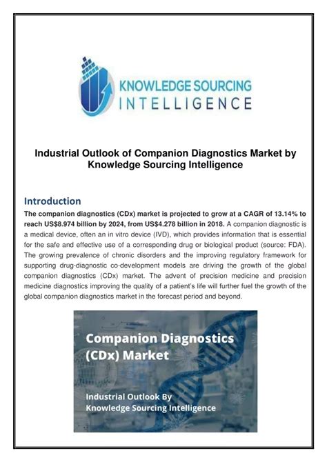 Ppt Industrial Outlook Of Companion Diagnostics Market Powerpoint