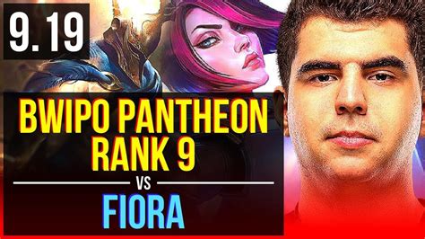 Bwipo Pantheon Vs Fiora Top Rank Pantheon Rank Early Solo