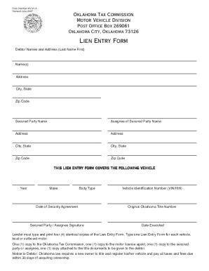 2007 Form OK MV 21 A Fill Online Printable Fillable Blank PdfFiller