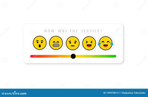 Satisfação De Classificação Escala De Feedback De Emoção Conjunto De