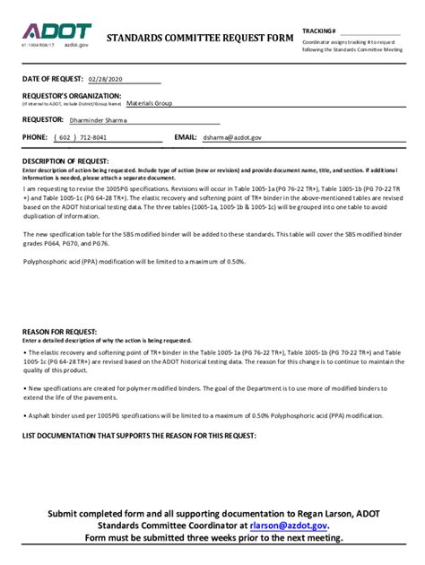 Fillable Online Bituminous Materials For Surfacing Request Form