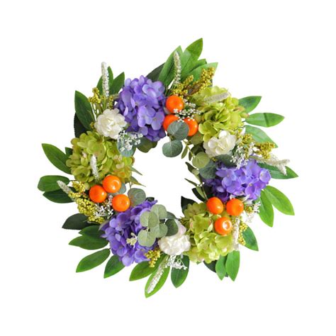 Fall Wreaths 138inch Hydrangea Wreath For Wall Window Party Decor