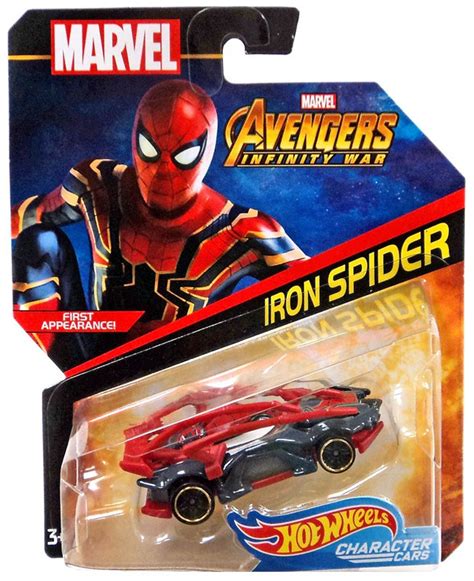 Hot Wheels Avengers Infinity War Character Cars Iron Spider Die Cast Car Mattel Toys Toywiz