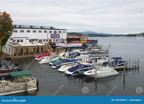 Winnipesaukee Pier In Weirs Beach Nh Usa Editorial Stock Photo