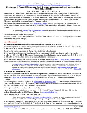 Remplissable En Ligne Circulaire Du Dcembre Relative Au Guide