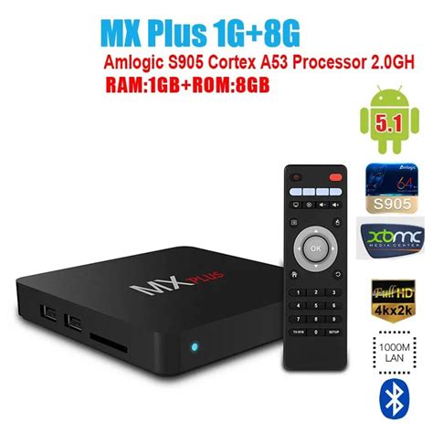 Mx Plus Android Amlogic S Quad Core Smart Tv Box Gigabit M