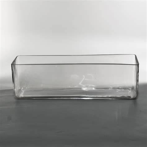 Rectangle Glass Vase 15.8 | Rectangle glass vase, Rectangle vase, Glass vase