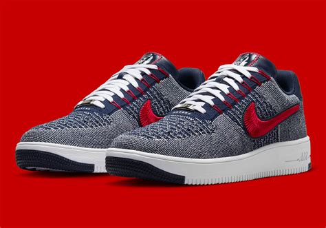 Patriots Nike Air Force 1 Flyknit Fv4079 012