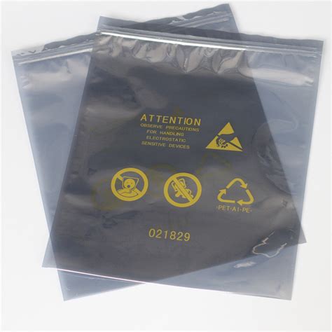 Static Sensitive Esd Safe Bags Hot Seal Packaging With Electronic