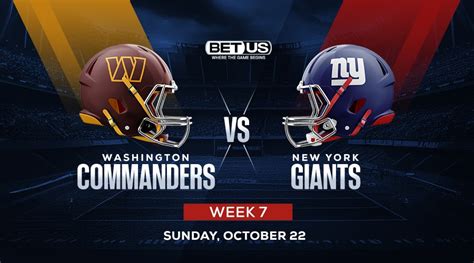 Bet Commanders Vs Giants Take Ny To Upset Ride Low In Total