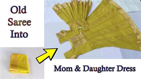 Class 28 How To Convert Old Pattu Saree Into Mom And Daughter Dress