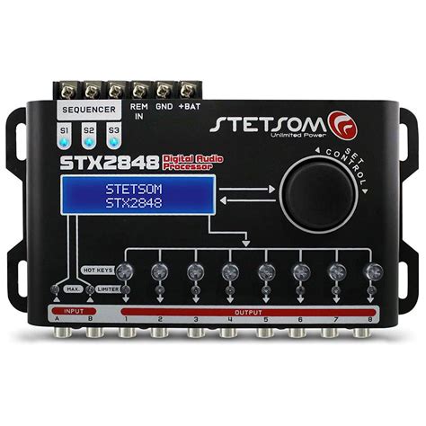 Buy Stetsom STX 2848 DSP Crossover Equalizer 8 Channel Full Digital